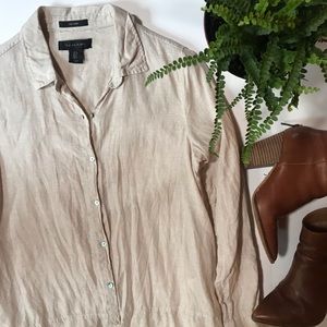 Linen Tunic Shirt Dress